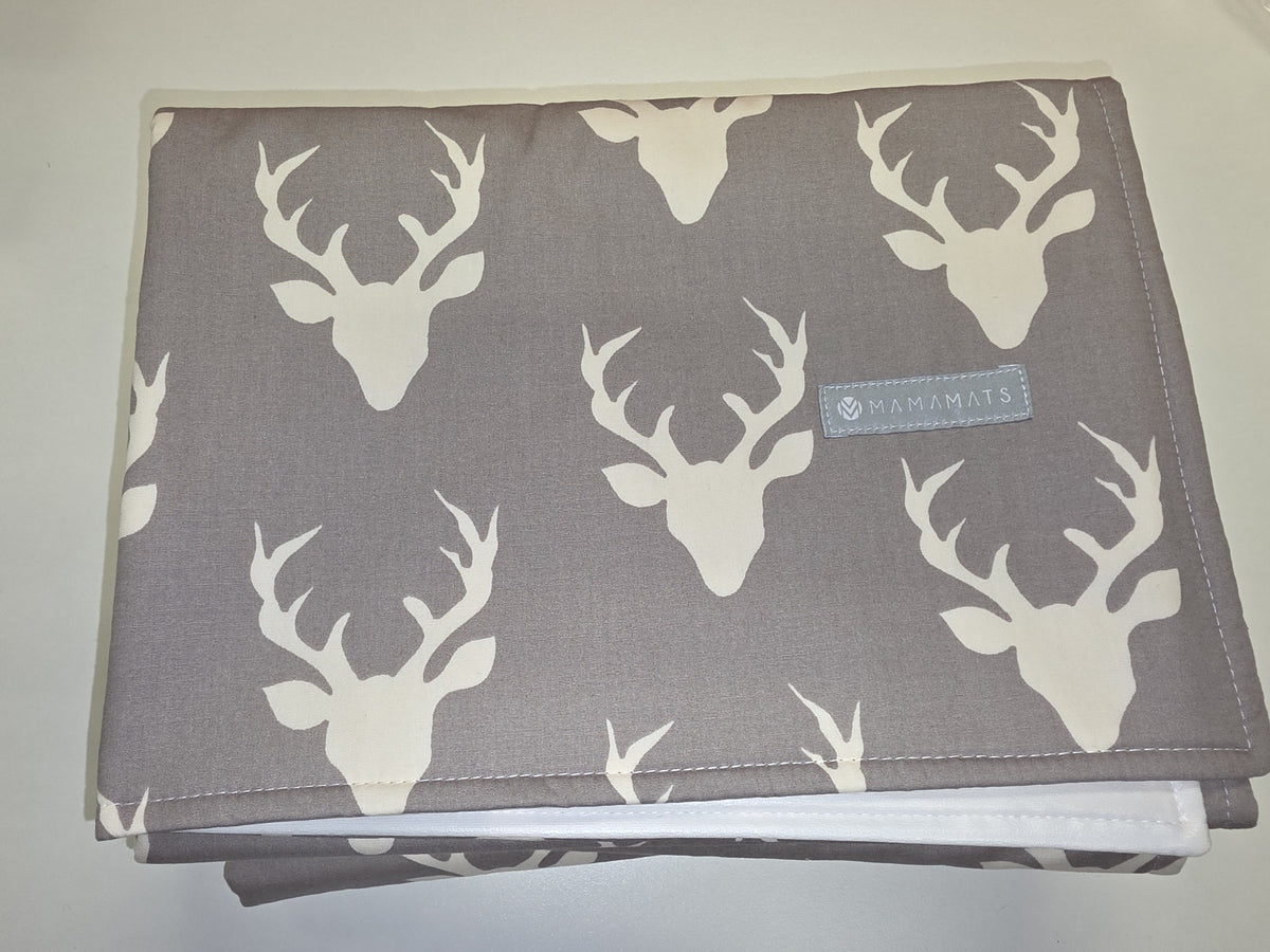 Baby change mat - NEW - Mamamats - Grey Deer