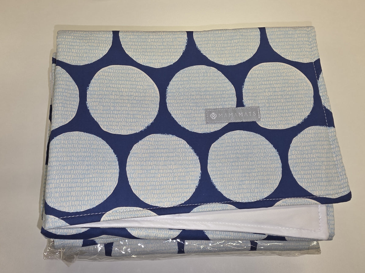 Baby change mat - NEW - Mamamats - Large Blue Circle