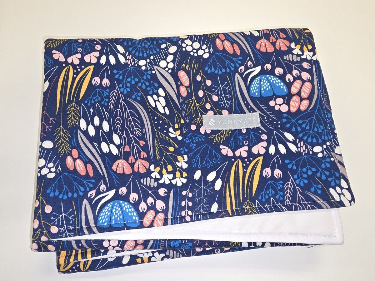 Baby change mat - NEW - Mamamats - Navy Botanical